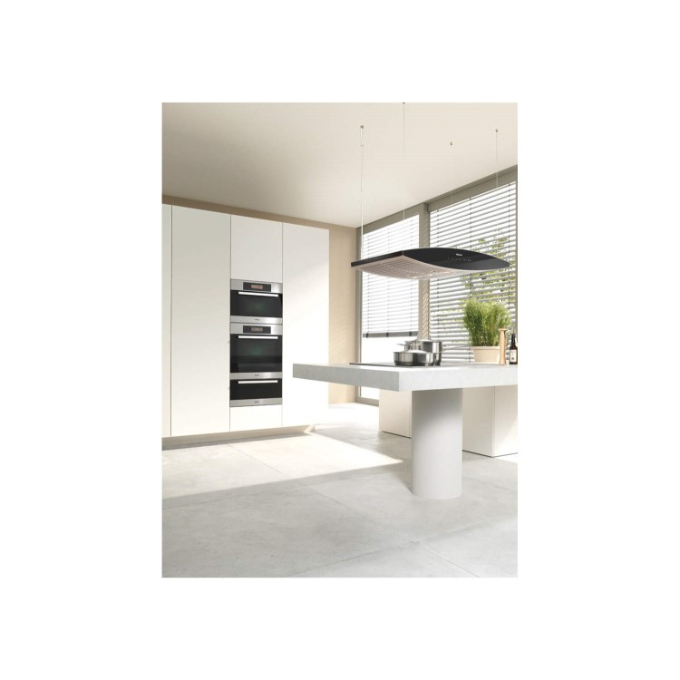 Miele DA7000D Aura Touch Control 100cm Island Hood in White and Black