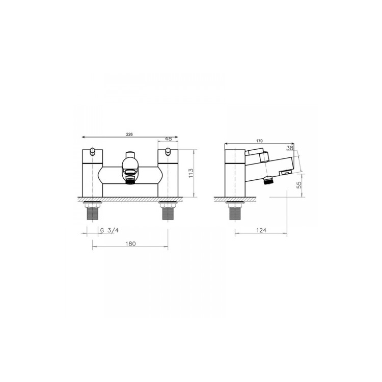 Fontana Bath Shower Mixer Tap