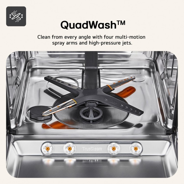 LG QuadWash Integrated Dishwasher – Smart Wi-Fi