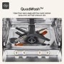 LG QuadWash Integrated Dishwasher - Smart Wi-Fi A Rated Grey Control Panel