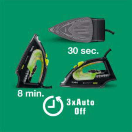 AEG DB5136GR-U Steam Iron - Black & Green