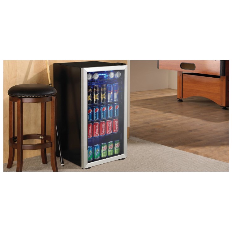 Danby DBC033KA1BDB 120 Can / 93L Beverage Centre Silver Door With Black Cabinet