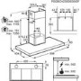 Refurbished AEG DBE5761HG 70cm Slimline Chimney Cooker Hood with Hob2Hood Stainless Steel