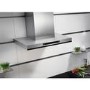 AEG DBK6680HG 60cm Flat Cooker Hood With Hob2Hood - Stainless Steel