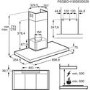 AEG 90cm Flat Chimney Cooker Hood with Hob2Hood - Stainless Steel