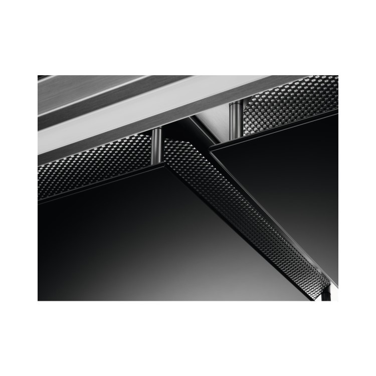 AEG 90cm Flat Chimney Cooker Hood with Hob2Hood - Stainless Steel