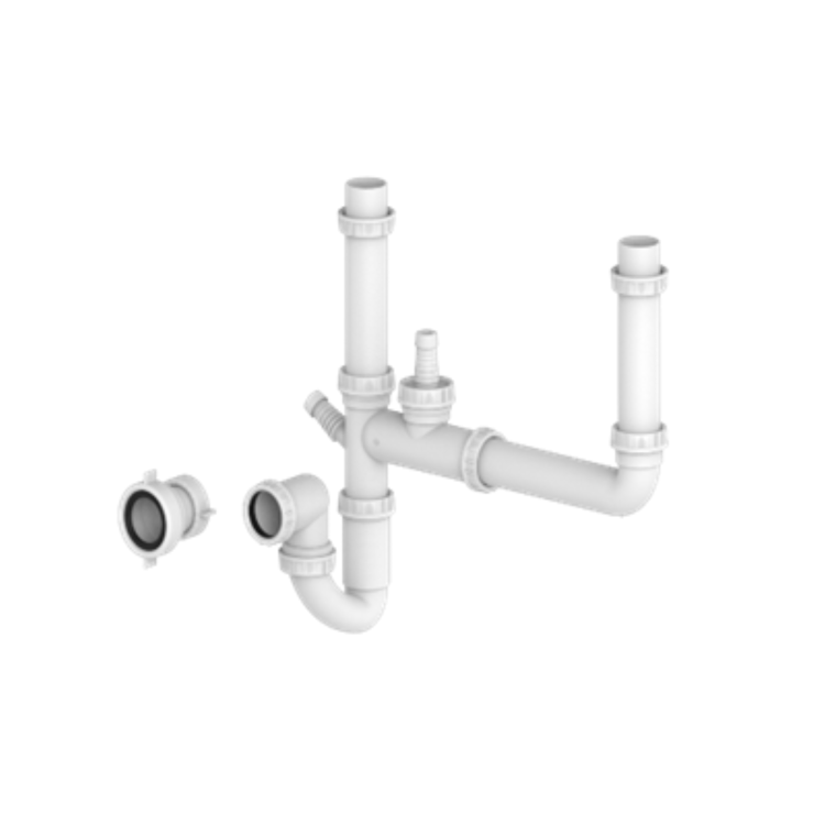 Double Bowl Plumbing Kit- Essence