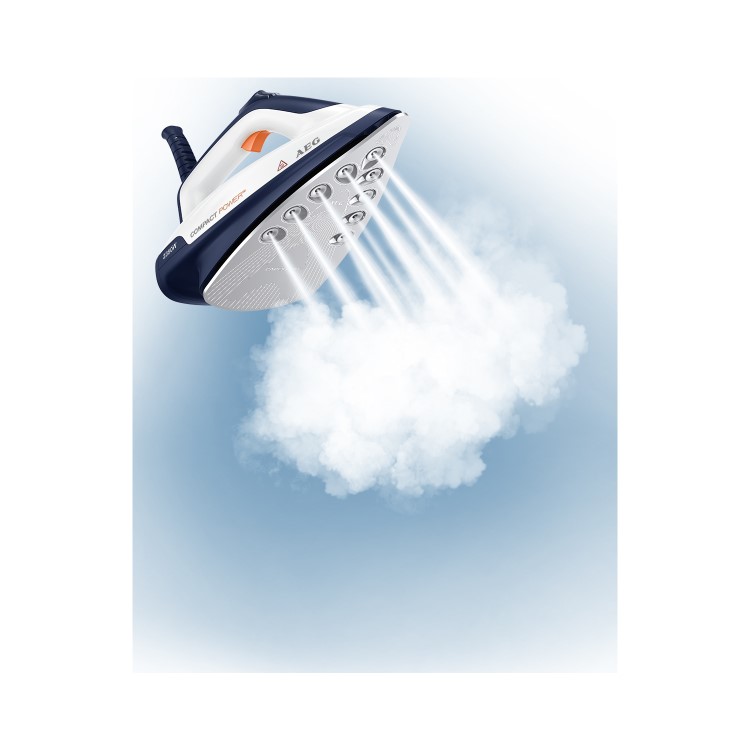 AEG DBS7135 CompactPower Steam Generator Iron - White And Blue