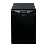 GRADE A3 - Heavy cosmetic damage - Smeg DC134LB 14 Place Freestanding Dishwasher With FlexiDuo Baskets - Black