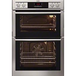 AEG DC4013001M Stainless Steel Electric Built In Double Oven With Easy-clean Liners