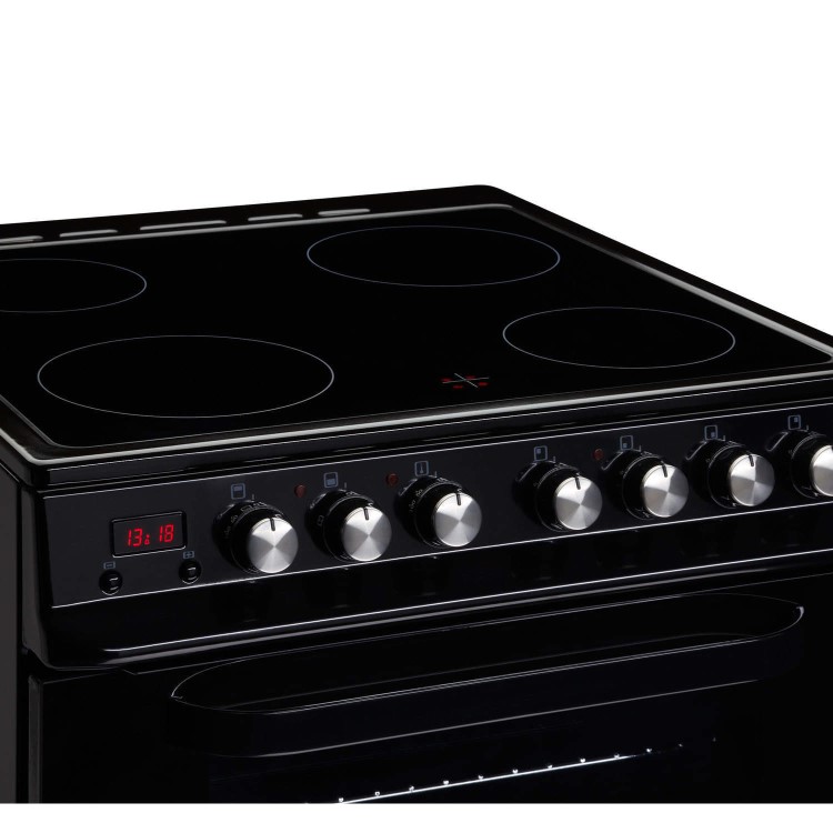 Servis DC60B 60cm Double Oven Electric Cooker Black
