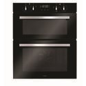 CDA DC741BL Built-Under Electric Double Oven - Black   