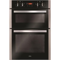GRADE A2 - CDA DC940SS Electric Built-in Fan Double Oven With Touch Control Timer - Stainless Steel