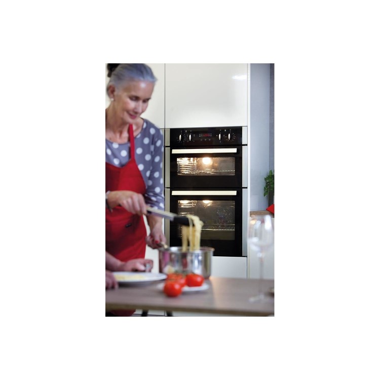 Refurbished CDA DC940SS 60cm Double Built In Electric Oven Stainless Steel