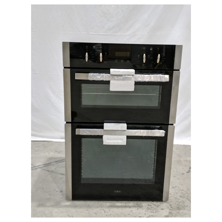 Refurbished CDA DC940SS 60cm Double Built In Electric Oven Stainless Steel