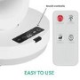 GRADE A1 - electriQ 6 Inch Quiet Low Energy DC Oscillating Desk Fan - White