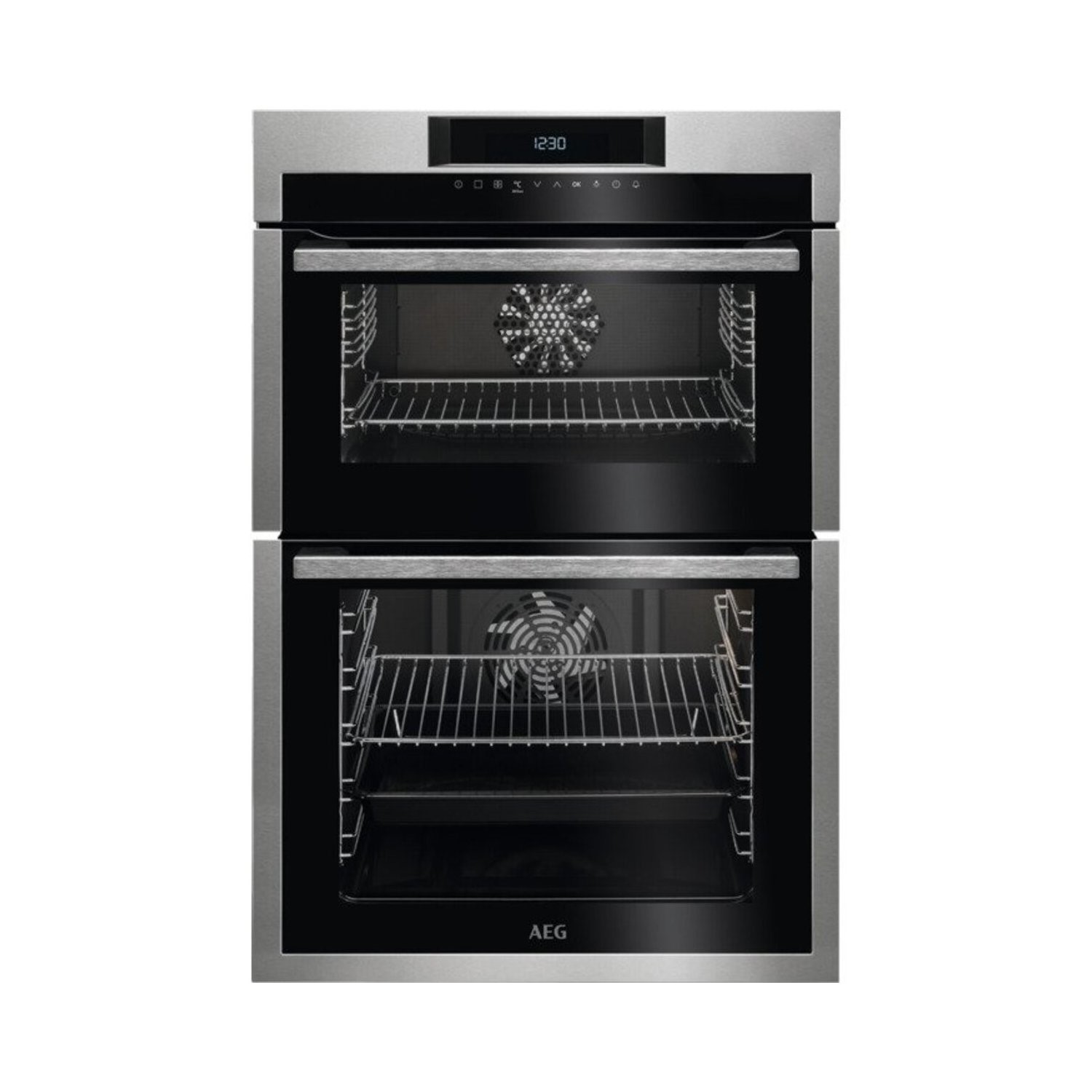 AEG DCE731110M Built In Electric Double Oven - Stainless Steel