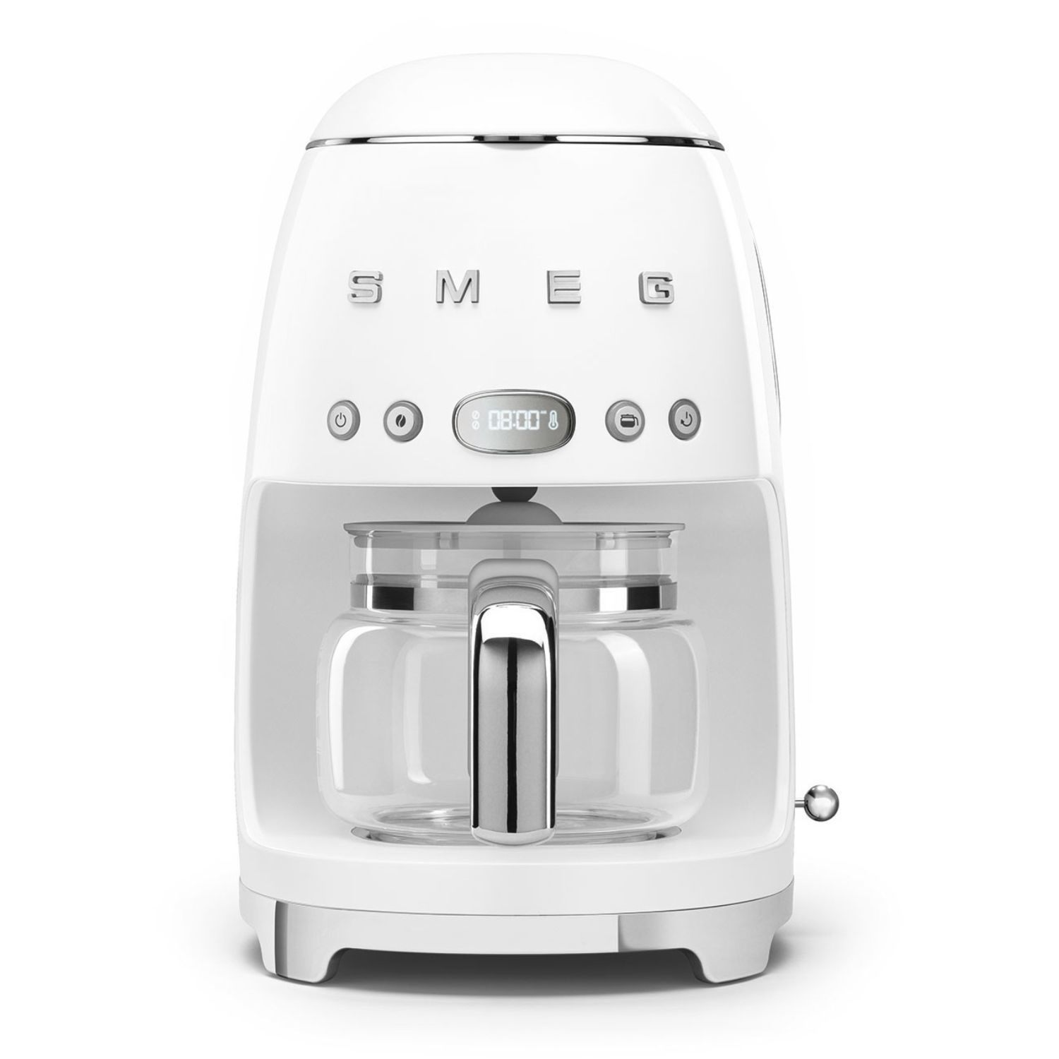 Smeg DCF02WHUK Retro White Drip Filter Coffee Machine Stylish Electric Coffee Maker