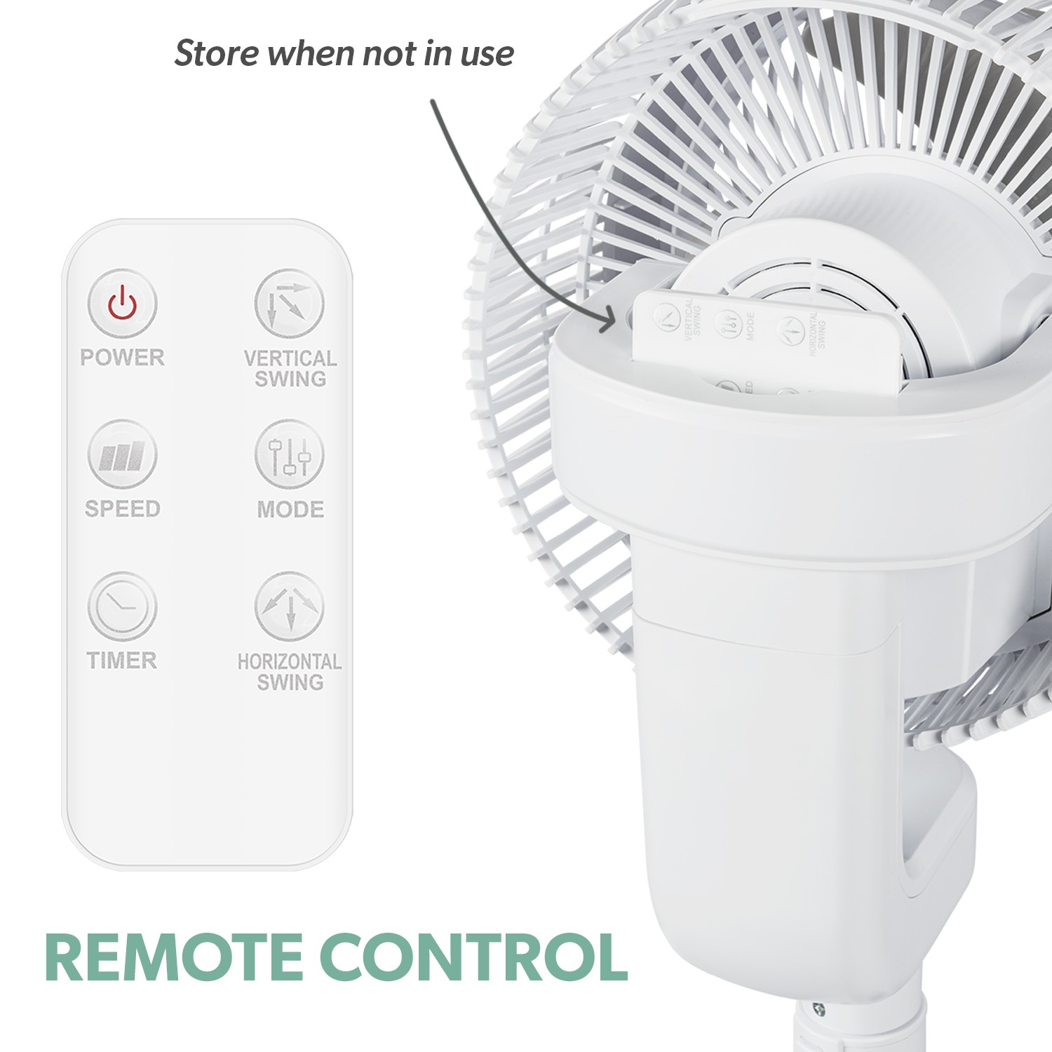 electriQ 9Inch DC Oscillating Pedestal Fan Whisper Quiet& Low Energy