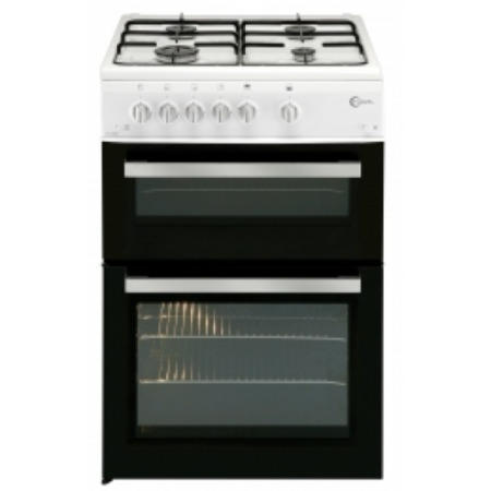 Flavel DCG61WP 60cm Double Cavity Gas Cooker - White