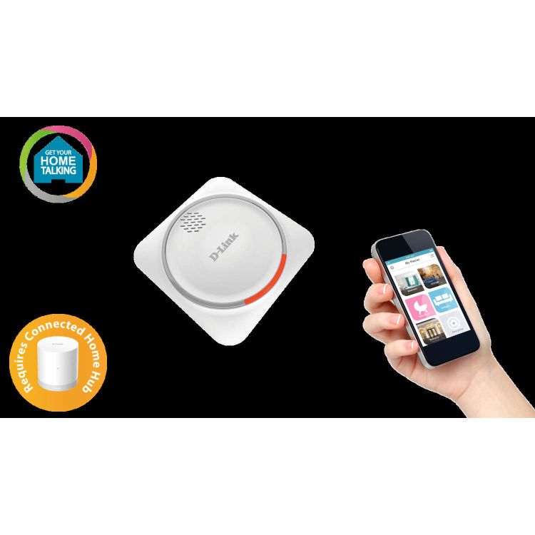 mydlink Home Siren with battery back-up mydlink Connected Home Hub Required