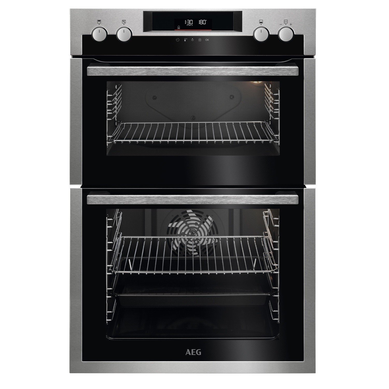 AEG DCS531160M 6000 Series Built-In Double Oven - Stainless Steel