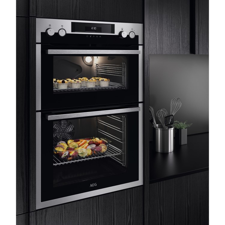 AEG 6000 Series DCS531160M Built-In Double Oven - Stainless Steel
