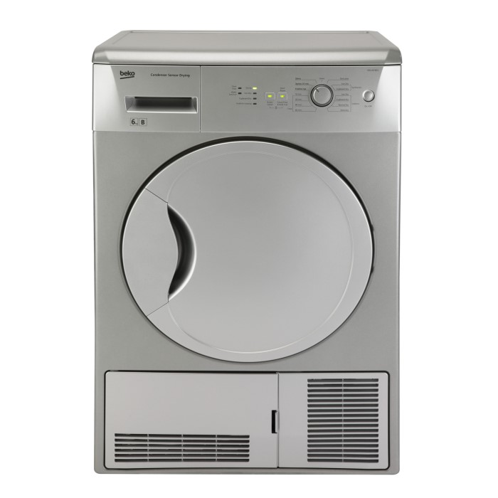 Beko DCU6130S 6kg Freestanding Condenser Tumble Dryer Silver