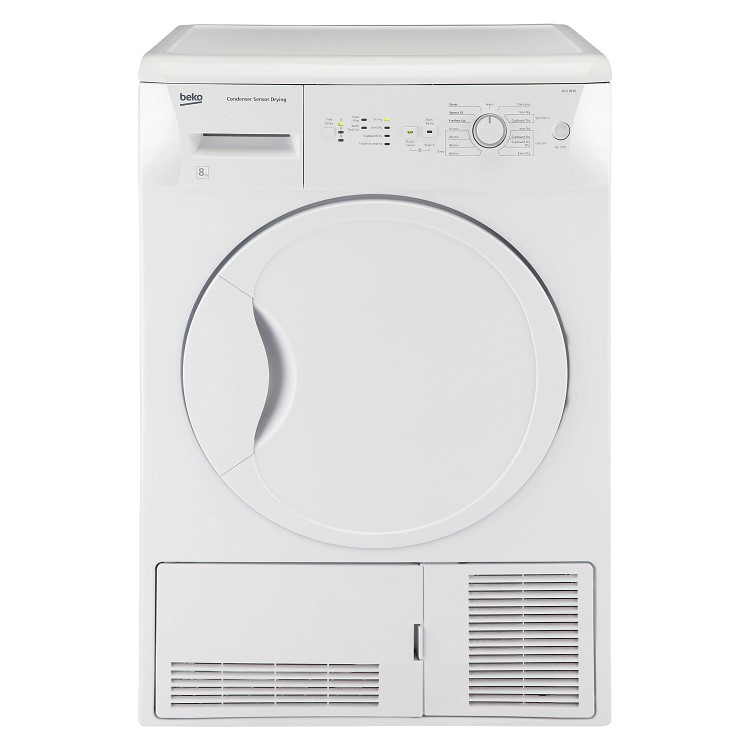 GRADE A1 - Beko DCU8230W 8kg Freestanding Condenser Tumble Dryer - White