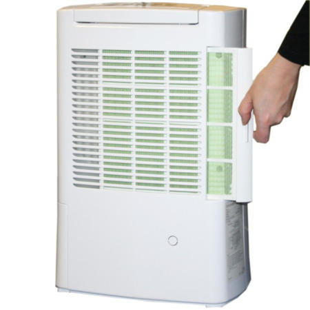 GRADE A1 - As new but box opened - Ecoair DD128FW  8L Desiccant  Dehumidifier with Ioniser up to 5 bed house 2 year warranty