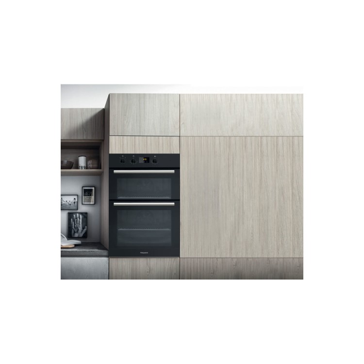Hotpoint Built-In Electric Double Oven - Black