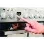 Indesit DD60C2CX 60cm Double Oven Electric Cooker With Ceramic Hob - Stainless Steel