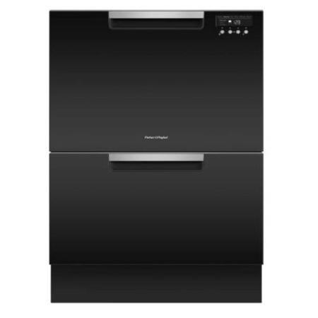 Fisher & Paykel DD60DAHB9 12 Place Semi-Integrated Double DishDrawer Dishwasher-Black