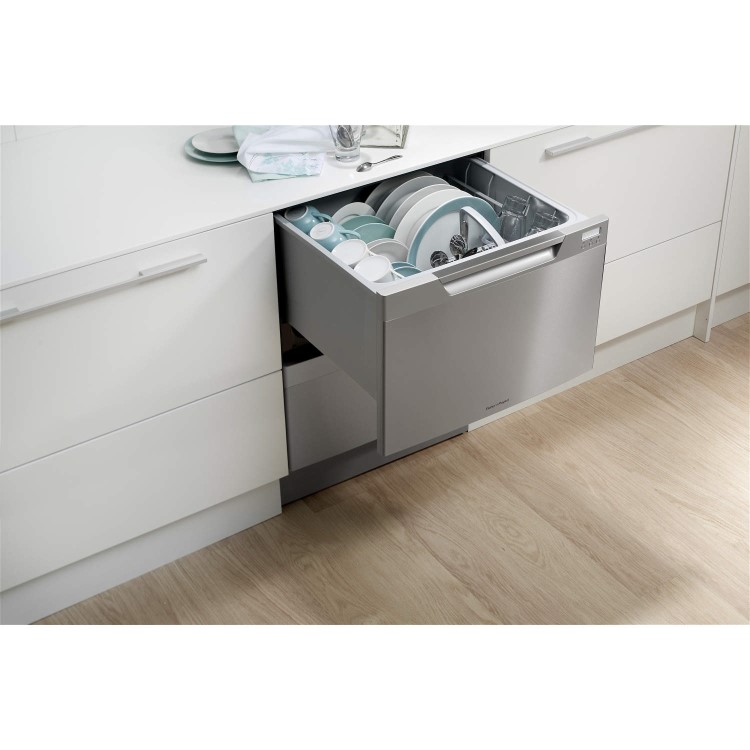 Fisher & Paykel DD60DCHX7 89472 Double Dishdrawer With Fixed EZKleen Stainless Steel Doors