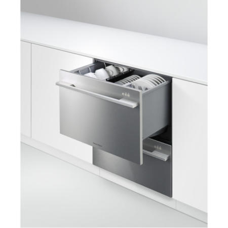Fisher & Paykel DD60DDFHX7 12 Place Semi Integrated Double DishDrawer™ Dishwasher - EZKleen Stainles