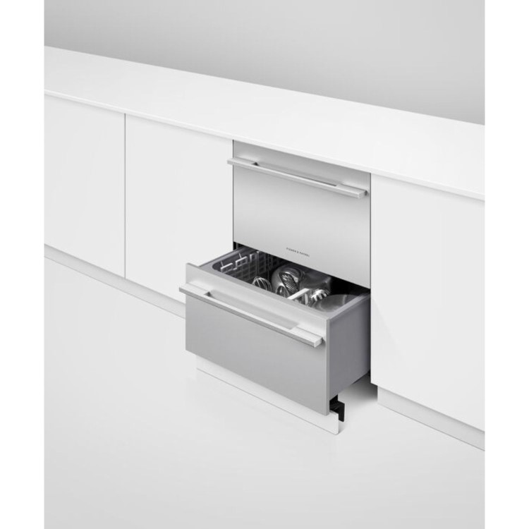 Fisher & Paykel DishDrawer Series 9 Integrated Dishwasher - Silver control panel