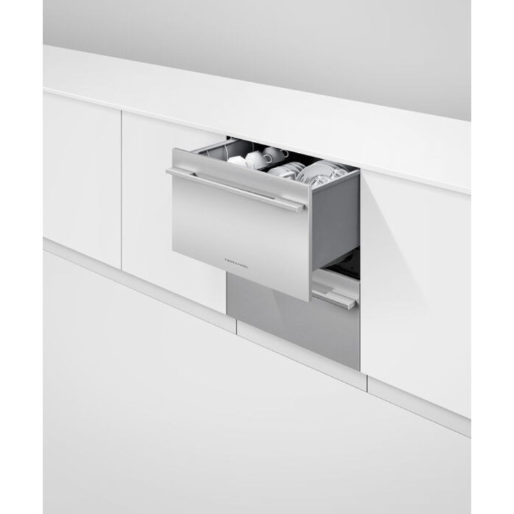 Fisher & Paykel DishDrawer Series 9 Integrated Dishwasher - Silver control panel
