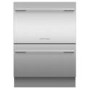 Fisher & Paykel DishDrawer Series 9 Integrated Dishwasher - Silver control panel