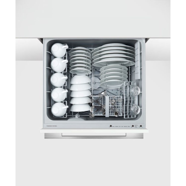 Fisher & Paykel DishDrawer Series 9 Integrated Dishwasher - Silver control panel