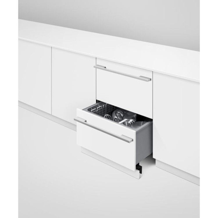 Fisher & Paykel DishDrawer Series 9 Integrated Dishwasher - Silver control panel