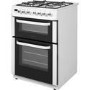 GRADE A1 - Servis DD60W 60cm Dual Fuel Double Oven Cooker White