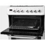 GRADE A1 - Servis DD60W 60cm Dual Fuel Double Oven Cooker White