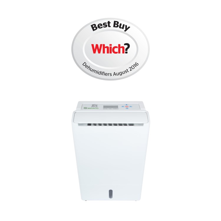 GRADE A2 - Meaco DD8L Zambezi 8 Litre Antibacterial Desiccant Dehumidifier with Humidistat and Timer