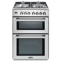 DeLonghi 60cm Dual Fuel Range Cooker - Stainless steel