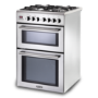DeLonghi 60cm Dual Fuel Range Cooker - Stainless steel