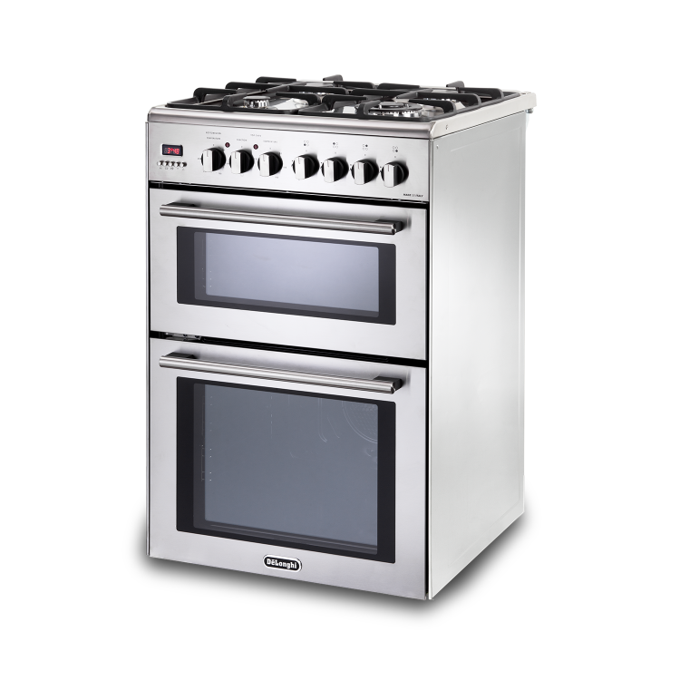 DeLonghi 60cm Dual Fuel Range Cooker - Stainless steel