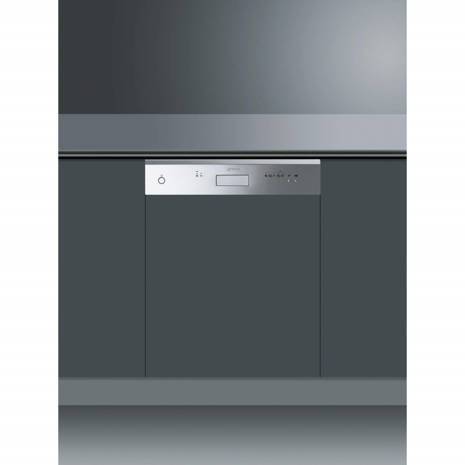Smeg DDC61 Cucina 12 Place Semi Integrated Dishwasher Fingerfriendly Stainless Steel Panel