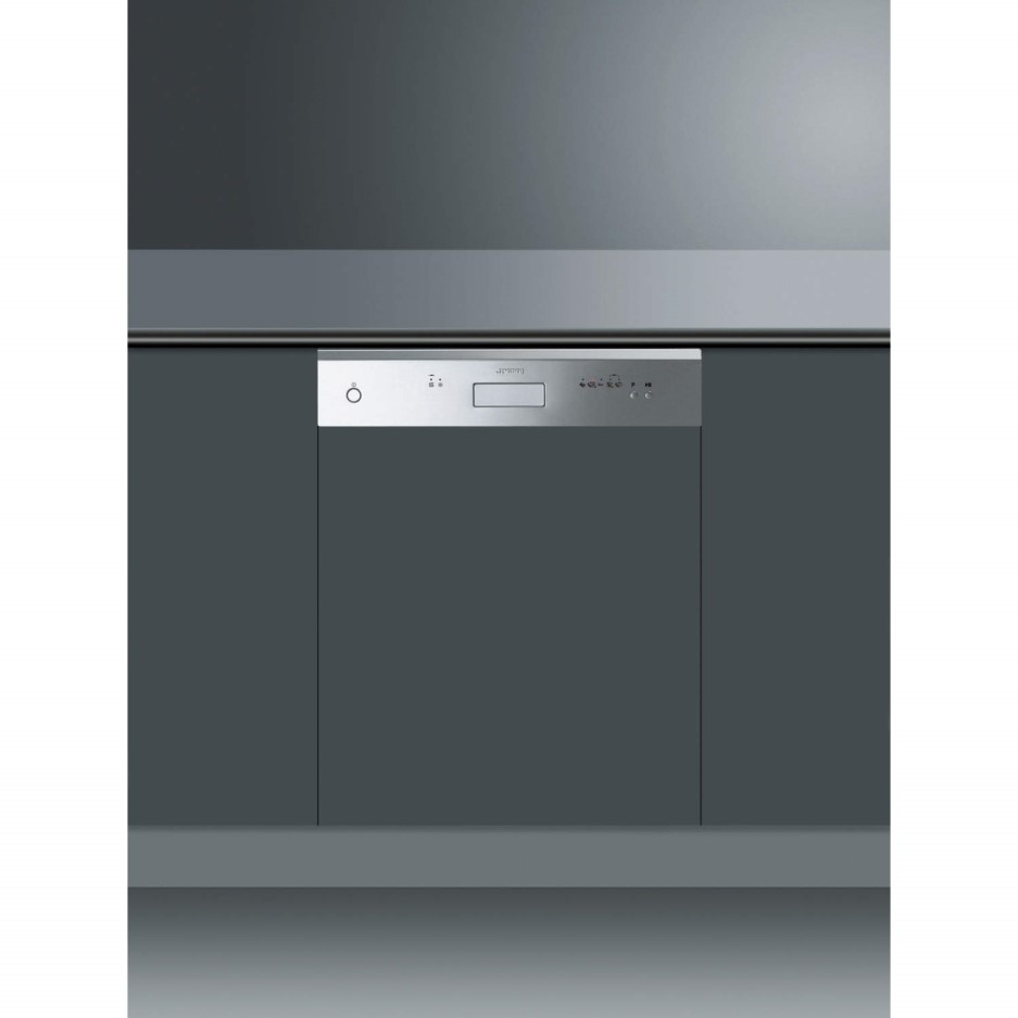Smeg DDC61 Cucina 12 Place Semi Integrated Dishwasher Fingerfriendly Stainless Steel Panel