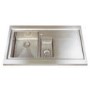 Astracast DE15XBHOMEPKR Bistro 1.5 Bowl Right Hand Drainer Stainless Steel Sink with Accessories