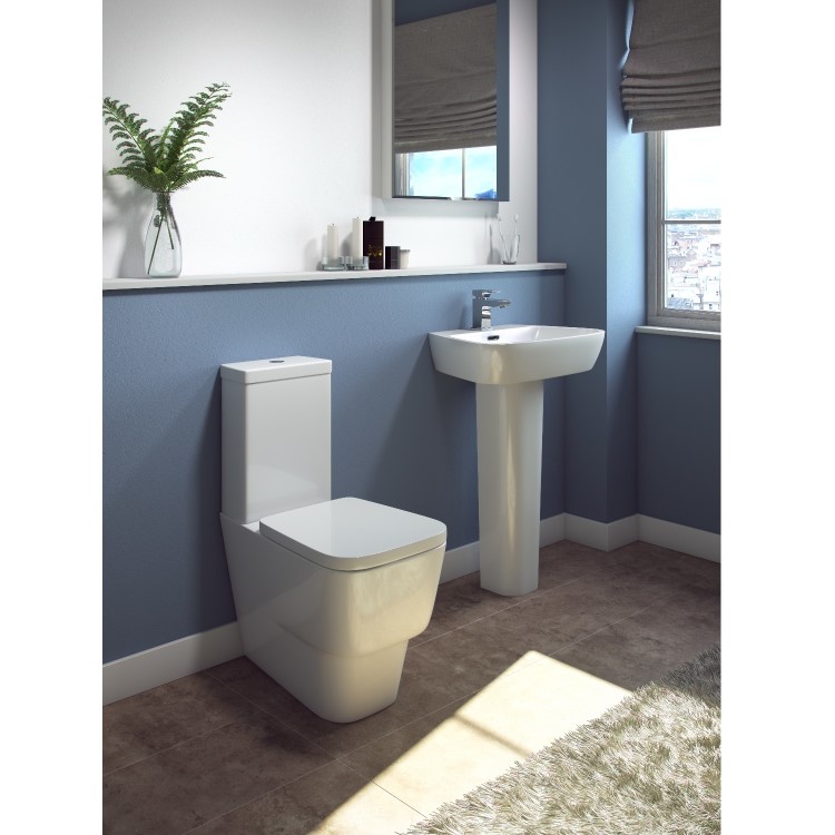 Step Back to Wall Pan with Soft Close Seat